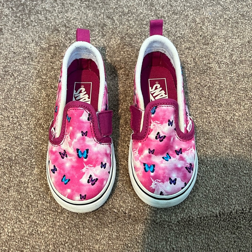 Kids Vans- Pink Butterfly